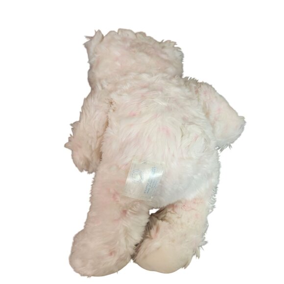 Build a Bear White / Pink Fluffy Plush Teddy Bear Soft Toy 16 - Picture 2 of 4